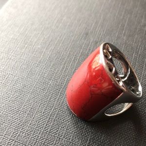 Authentic Brazilian silver ring.